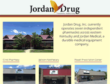 Tablet Screenshot of jordandrug.com